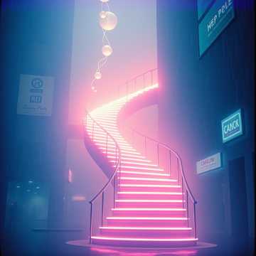 Falling Through Static Rain